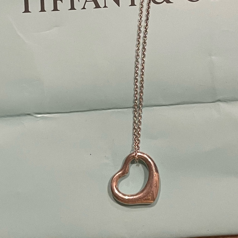 Tiffany and Co Elsa Perreti necklace in silver